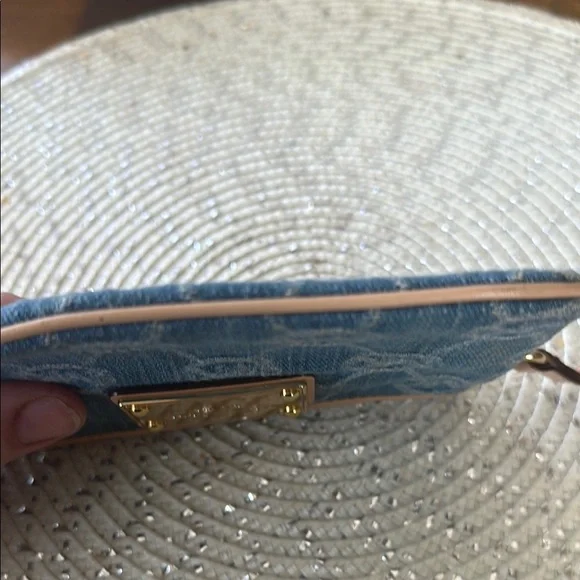 Michael Kors Blue Denim Wristlet - Picture 7 of 13